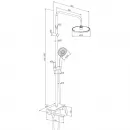 Душевая система 224 мм Damixa Jupiter 977730300