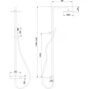 Душевая система Abber Wasser Kreis AF8160GL 250 мм, с термостатом, золотой матовый
