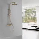 Душевая система Abber Wasser Kreis AF8160GL 250 мм, с термостатом, золотой матовый