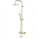 Душевая система Am.Pm X-Joy F0785A499 220 мм, с термостатом, золотой