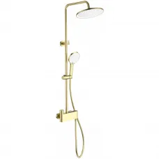 Душевая система Wonzon & Woghand Muse Corno WW-B3110-BG 255 мм, с термостатом, , золотой матовый