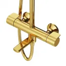 Душевая система Am.Pm X-Joy F0785A599 220 мм, с термостатом, золотой