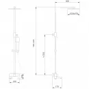 Душевая система Abber Daheim AF8216L 250 мм, со смесителем, хром