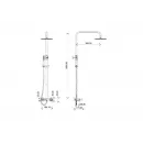 Душевая система 300 мм Boheme Stick Diamond 128-BCR