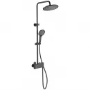 Душевая система Wonzon & Woghand Muse Corno WW-B3110-MB 255 мм, с термостатом, черный матовый