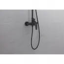 Душевая система Aquatek Бетта AQ2160MB 220 мм, со смесителем, черный матовый