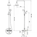 Душевая система 160 мм Timo Nelson SX-90 orb