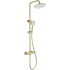 Душевая система Wonzon & Woghand Capsule WW-B3031-A-BG 230 мм, с термостатом, золотой матовый