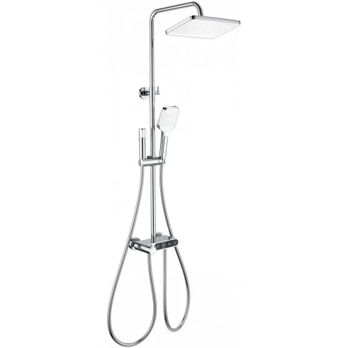 Душевая система Wonzon & Woghand Muse Corno WW-B3112-CR 300x200 мм, с термостатом, хром