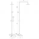 Душевая система 230 мм Timo Polo SX-1100 white