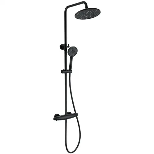 Душевая система Wonzon & Woghand Capsule WW-B3031-A-MB 230 мм, с термостатом, черный матовый