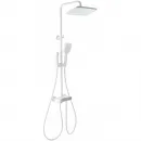 Душевая система Wonzon & Woghand Muse Corno WW-B3112-MW 300x200 мм, с термостатом, белый матовый