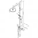 Душевая система 225 мм Damixa Jupiter 977740300