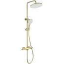 Душевая система Wonzon & Woghand Neo WW-B3035-A1-BG 255 мм, с термостатом, золотой матовый