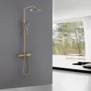 Душевая система Abber Thermostat AF8516GL 220 мм, с термостатом, золотой матовый