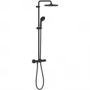 Душевая система Grohe Vitalio Start System 266772430 250 мм, с термостатом, черный матовый