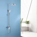 Душевая система Abber Weiss Insel AF8020L 250 мм, со смесителем, хром