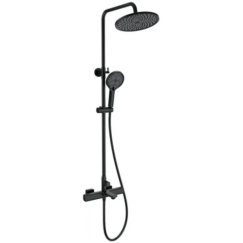 Душевая система Wonzon & Woghand Solid WW-C3011-A-MB 255 мм, с термостатом, черный матовый