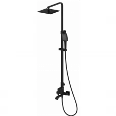Душевая система Wonzon & Woghand Flex WW-88047072-MB 250 мм, со смесителем, черный матовый