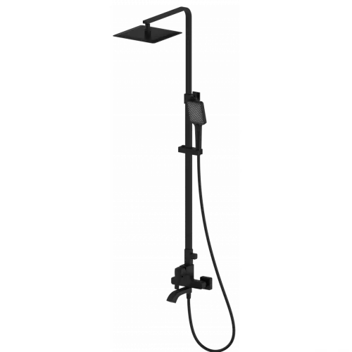 Душевая система Wonzon & Woghand Flex WW-88047072-MB 250 мм, со смесителем, черный матовый