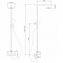 Душевая система Abber Thermostat AF8516 220 мм, с термостатом, хром
