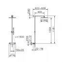 Душевая система 300 мм Cisal Less New LNC7801N40