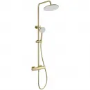 Душевая система Wonzon & Woghand Neo WW-B3035-A-BG 230 мм, с термостатом, золотой матовый