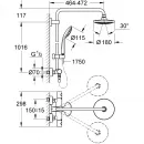 Душевая система 180 мм Grohe Euphoria 27296001