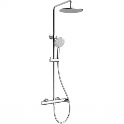 Душевая система Vincea Rondo VSFS-1R0CH 228 мм, со смесителем, хром