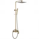 Душевая система Abber Wasserfall AF8616G 250 мм, со смесителем, золотой матовый