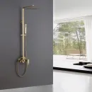 Душевая система Abber Wasserfall AF8616G 250 мм, со смесителем, золотой матовый