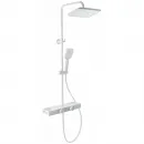 Душевая система Wonzon & Woghand Shelf WW-B3552-MW 300x200 мм, с термостатом, белый матовый