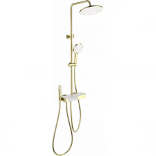Душевая система Wonzon & Woghand Muse Forte WW-B3580-BG 255 мм, с термостатом, золотой матовый