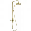 Душевая система Wonzon & Woghand Retro WW-B3041-BG 205 мм, с термостатом, золотой матовый