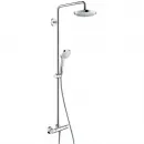 Душевая система поворотная с термостатом Hansgrohe Croma Select E 180 2jet Showerpipe 27256400