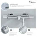 Душевая система 250 мм Vincea Desire VSFS-1D1TMB