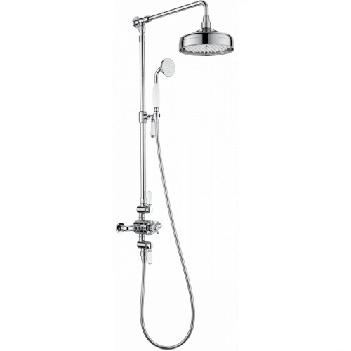 Душевая система Wonzon & Woghand Retro WW-B3041-CR 228 мм, со смесителем, хром