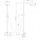 Душевая система 220 мм Abber Thermostat AF8516B