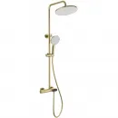 Душевая система Wonzon & Woghand Muse Corno WW-B2091-A-BG 255 мм, с термостатом, золотой матовый