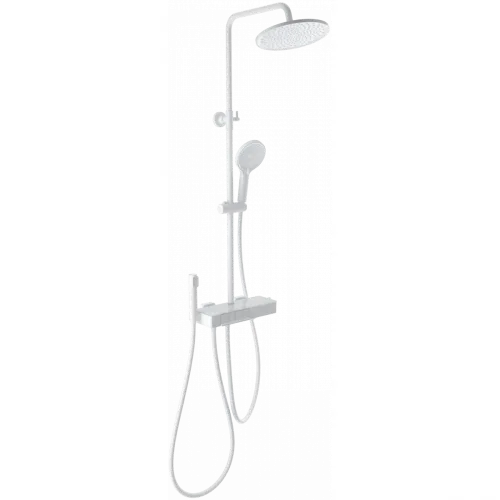 Душевая система Wonzon & Woghand Muse Forte WW-B3580-MW 255 мм, с термостатом, белый матовый
