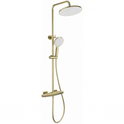 Душевая система Wonzon & Woghand Neo WW-B3045-A-BG 255 мм, с термостатом, золотой матовый