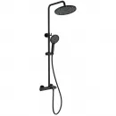 Душевая система Wonzon & Woghand Muse Corno WW-B2091-A-MB 255 мм, с термостатом, черный матовый