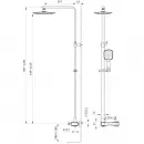 Душевая система Wonzon & Woghand Triumph WW-564601-CR со смесителем, хром