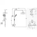 Душевая система Vitra Flo S A49234EXP