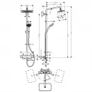 Душевая система 280x170 мм Hansgrohe Croma E Showerpipe 27630000