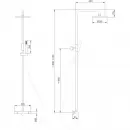 Душевая система Abber Wasser Kreis AF8160G 250 мм, с термостатом, золотой матовый