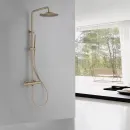 Душевая система Abber Wasser Kreis AF8160G 250 мм, с термостатом, золотой матовый