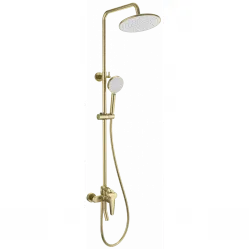 Душевая система Wonzon & Woghand WW-B2168-A-BG 230 мм, со смесителем, золотой матовый