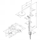 Душевая стойка 220 мм Am.Pm X-Joy F40885A34