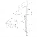 Душевая стойка 220 мм AM.PM X-Joy F42885A24